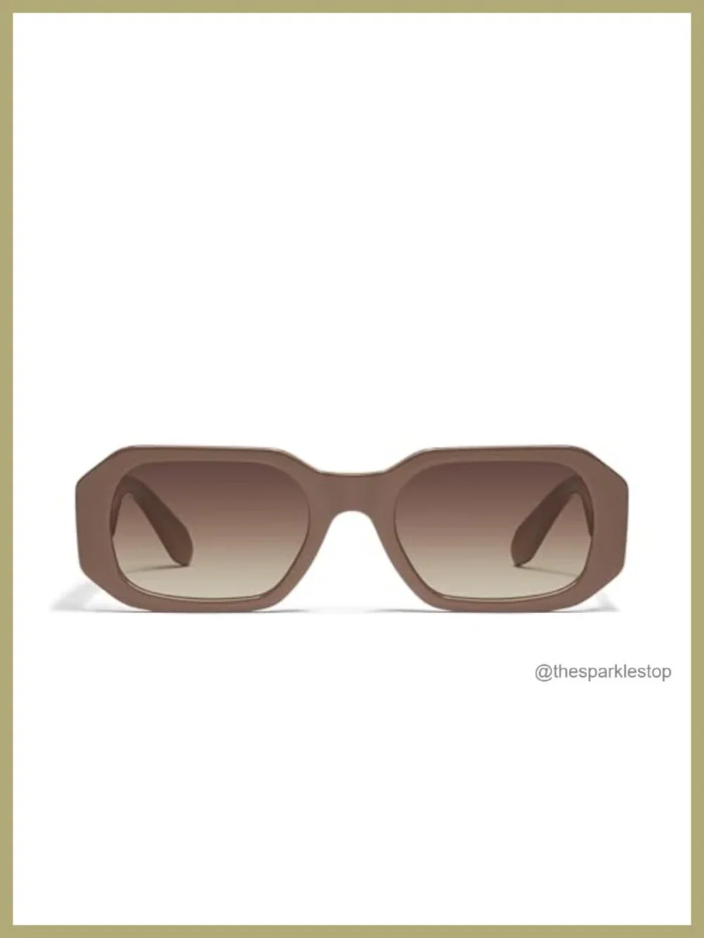 Oversized Geometric Sunglasses with UV Protection for Men and Women
